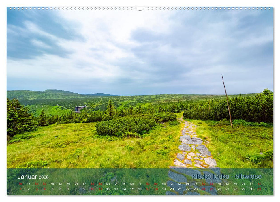 der elbestrom landschaft (CALVENDO Premium Wandkalender 2026)