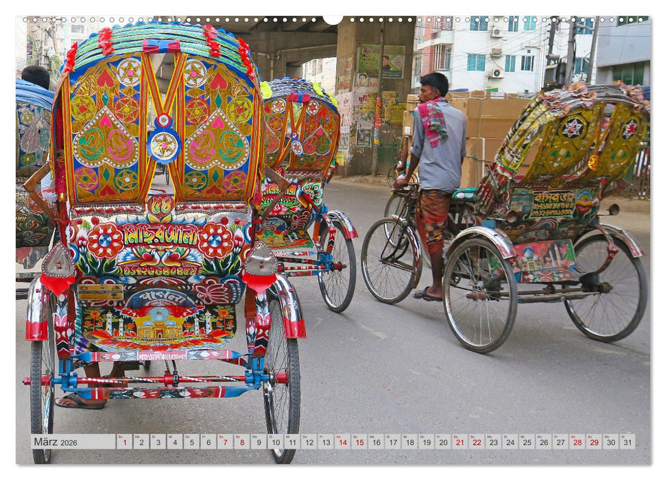 Farbenfrohes Bangladesch (CALVENDO Premium Wandkalender 2026)