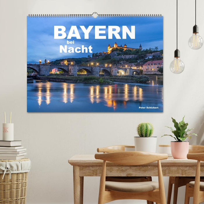 Bayern bei Nacht (CALVENDO Wandkalender 2026)