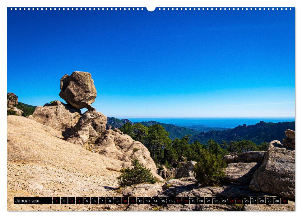 Korsika Wild und Frei (CALVENDO Premium Wandkalender 2026)