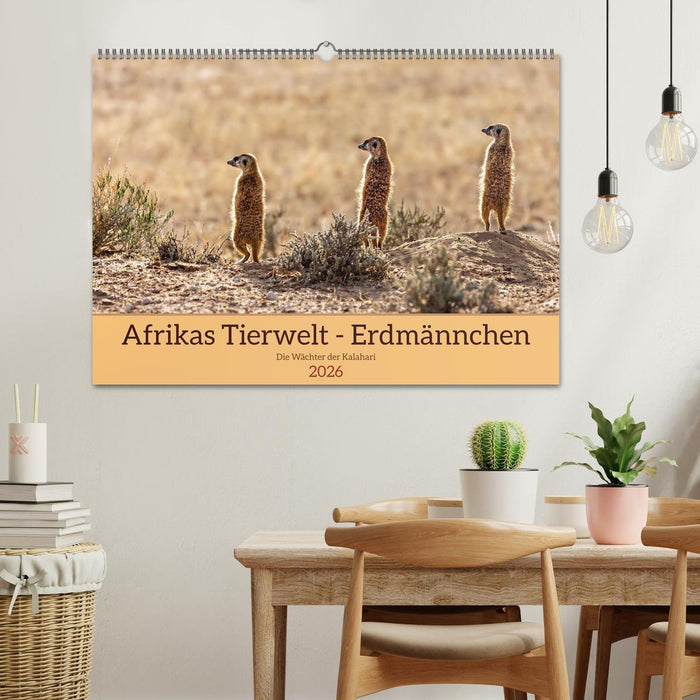 Afrikas Tierwelt - Erdmännchen (CALVENDO Wandkalender 2026)