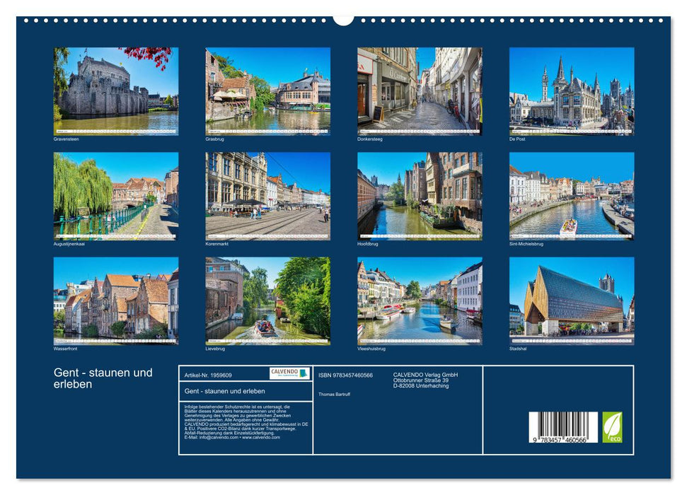 Gent - staunen und erleben (CALVENDO Premium Wandkalender 2026)