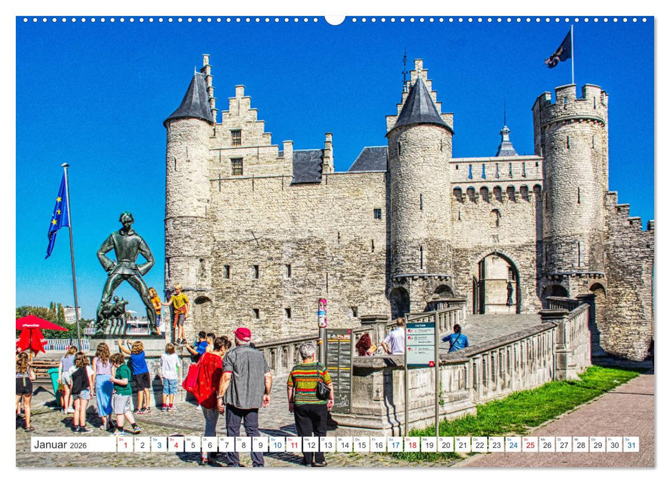 Antwerpen - sehen und erleben (CALVENDO Premium Wandkalender 2026)
