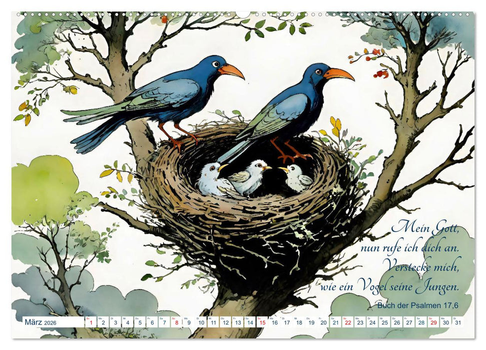 Du bist ein Segen! Segenswünsche aus der Bibel (CALVENDO Wandkalender 2026)