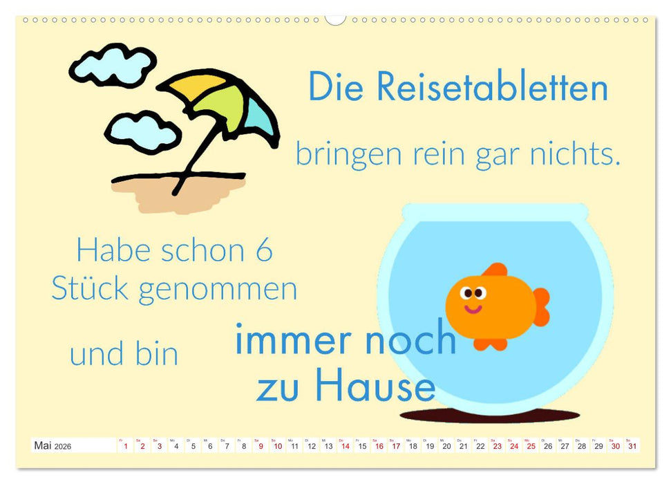 Von Wortwitz bis Geistesblitz - immer originell (CALVENDO Premium Wandkalender 2026)