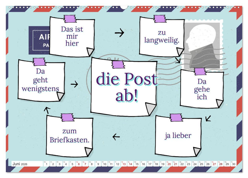 Von Wortwitz bis Geistesblitz - immer originell (CALVENDO Premium Wandkalender 2026)