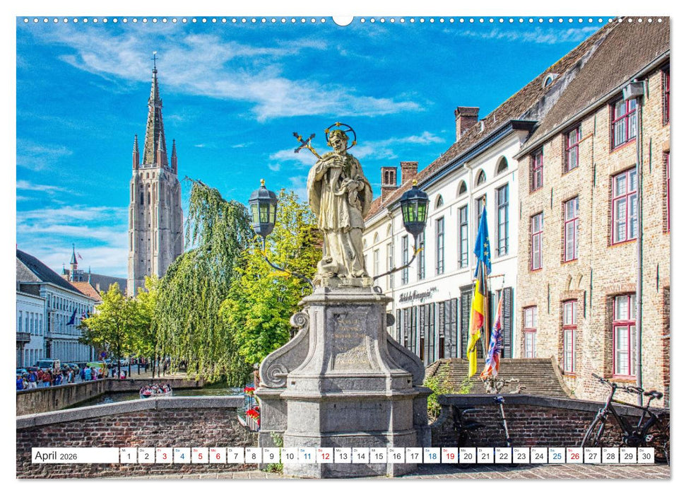Brügge sehen - und sich verlieben (CALVENDO Premium Wandkalender 2026)