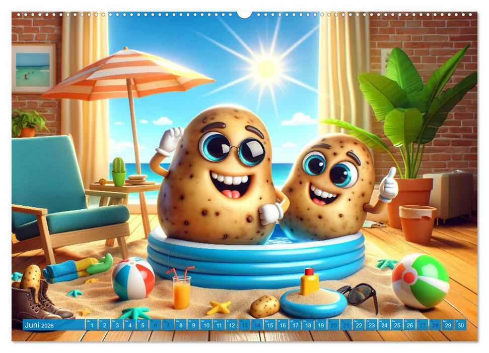 Couch Potatoes: Ein Jahr voll Komfort und Spaß (CALVENDO Premium Wandkalender 2026)