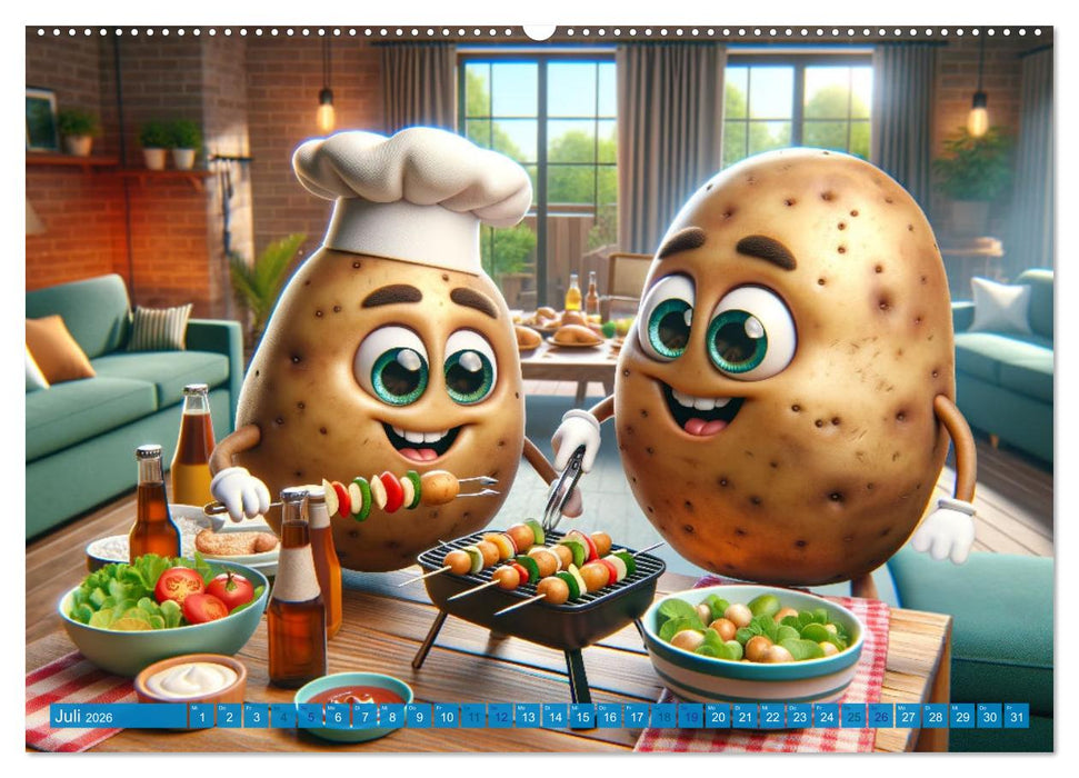 Couch Potatoes: Ein Jahr voll Komfort und Spaß (CALVENDO Premium Wandkalender 2026)