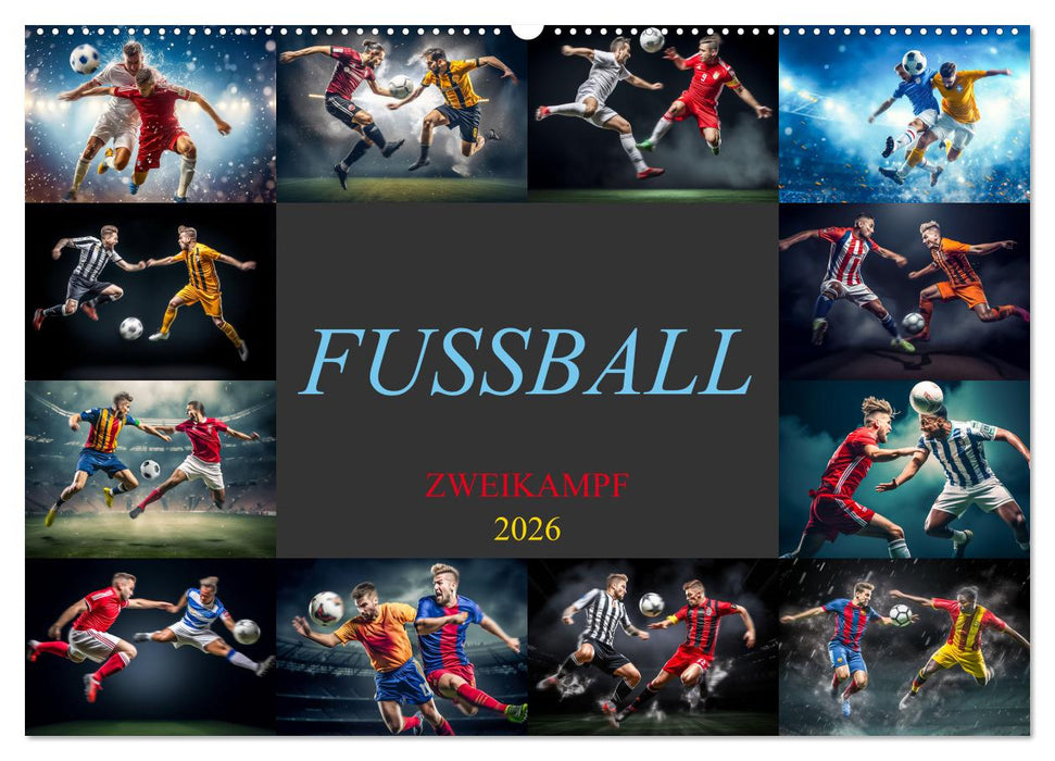 Fussball - Zweikampf (CALVENDO Wandkalender 2026)