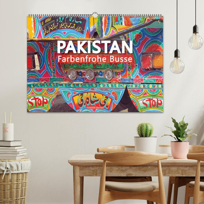Pakistan farbenfrohe Busse (CALVENDO Wandkalender 2026)