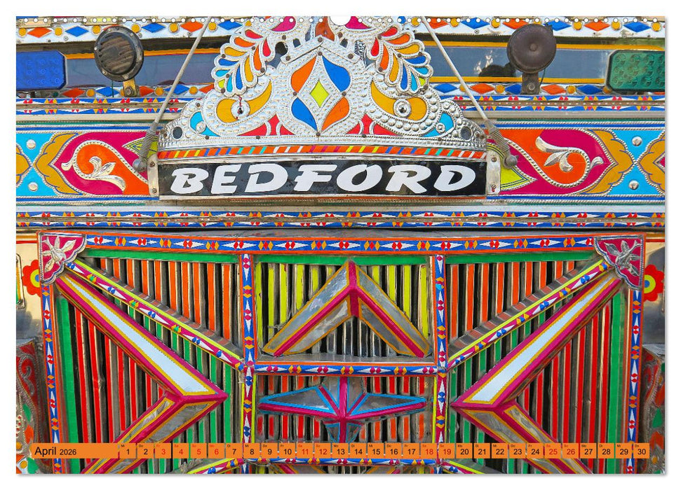 Pakistan farbenfrohe Busse (CALVENDO Wandkalender 2026)