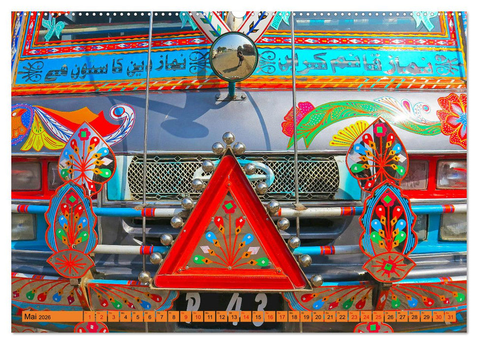 Pakistan farbenfrohe Busse (CALVENDO Wandkalender 2026)