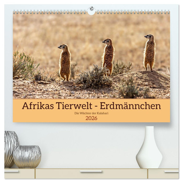 Afrikas Tierwelt - Erdmännchen (CALVENDO Premium Wandkalender 2026)