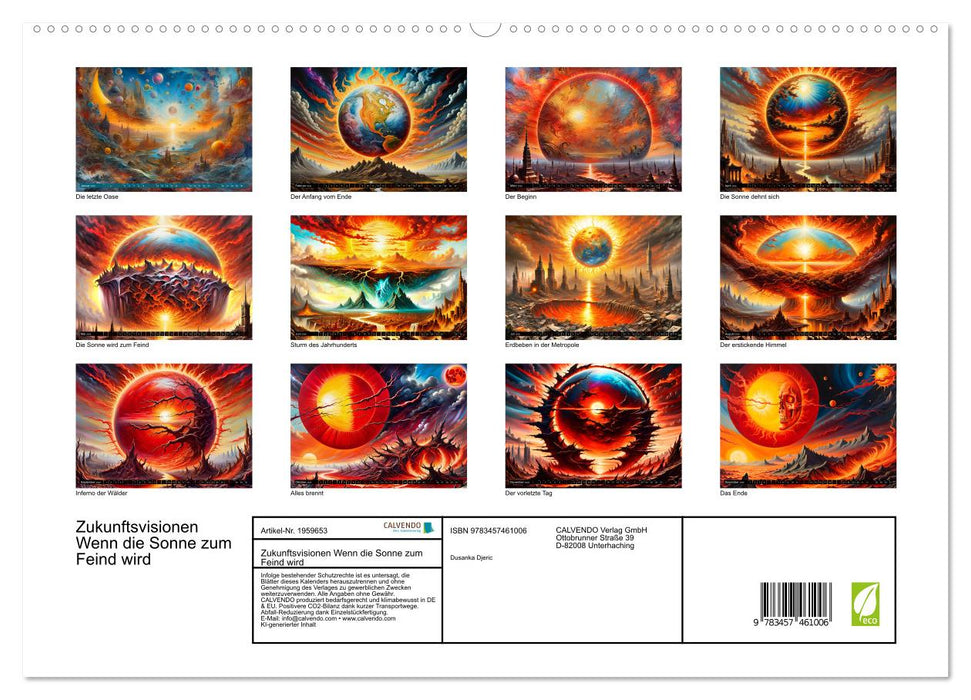 Zukunftsvisionen Wenn die Sonne zum Feind wird (CALVENDO Premium Wandkalender 2026)
