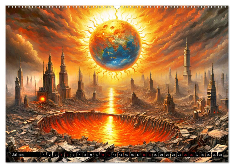 Zukunftsvisionen Wenn die Sonne zum Feind wird (CALVENDO Premium Wandkalender 2026)