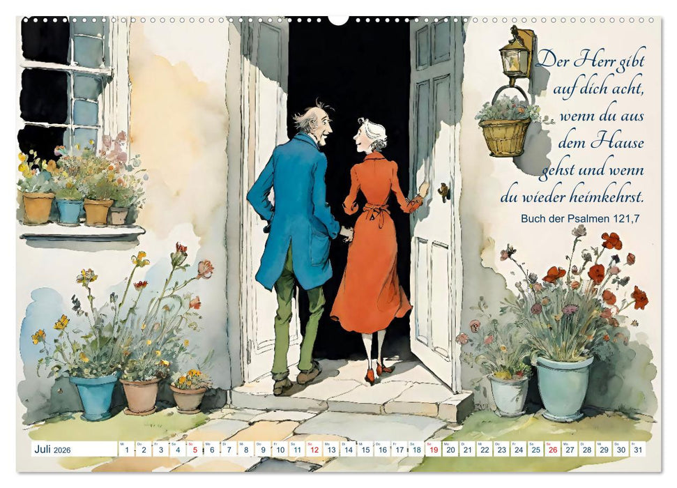 Du bist ein Segen! Segenswünsche aus der Bibel (CALVENDO Premium Wandkalender 2026)