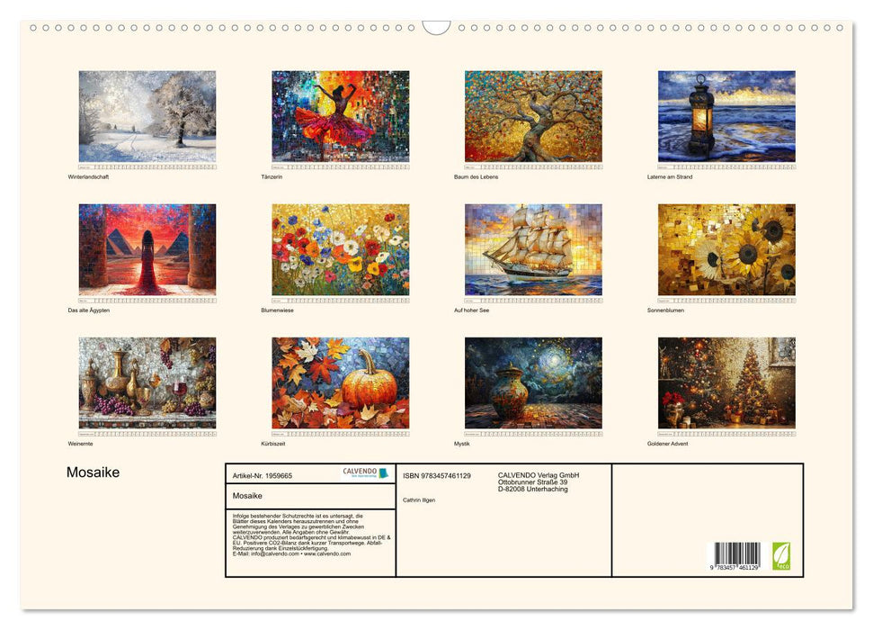 Mosaike (CALVENDO Wandkalender 2026)
