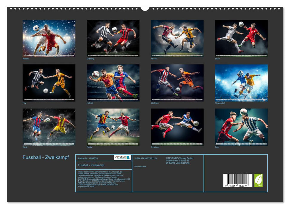 Fussball - Zweikampf (CALVENDO Premium Wandkalender 2026)