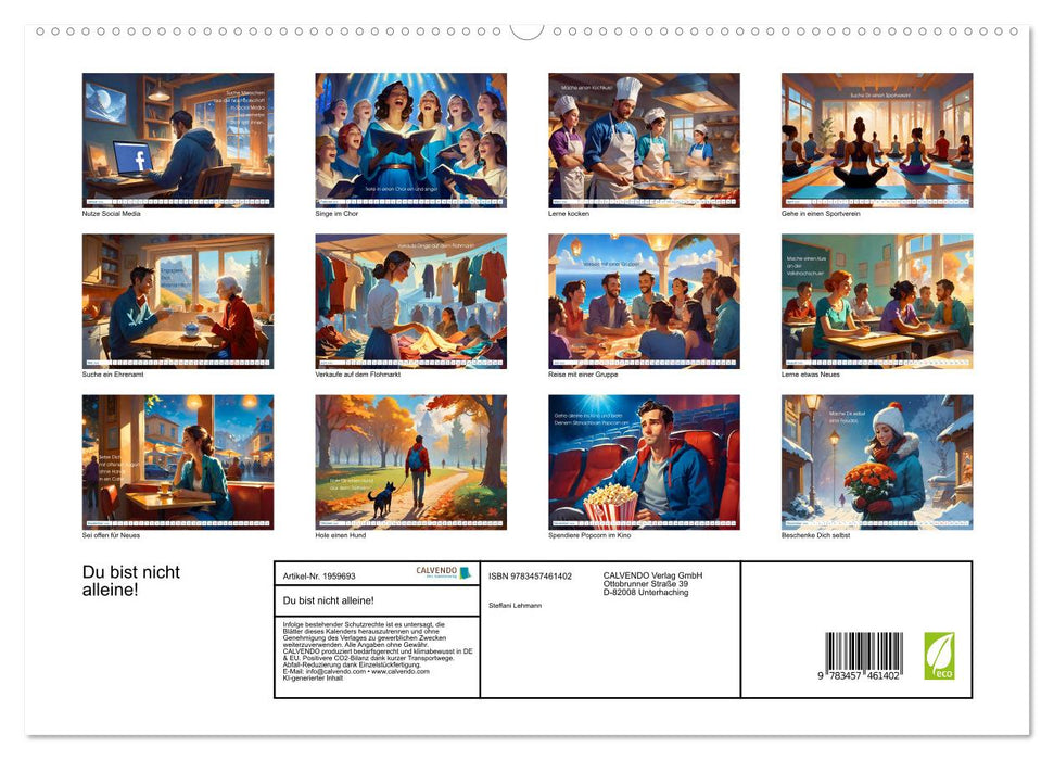 Du bist nicht alleine! (CALVENDO Premium Wandkalender 2026)