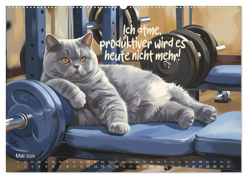 Samtpfotensprüche (CALVENDO Wandkalender 2026)