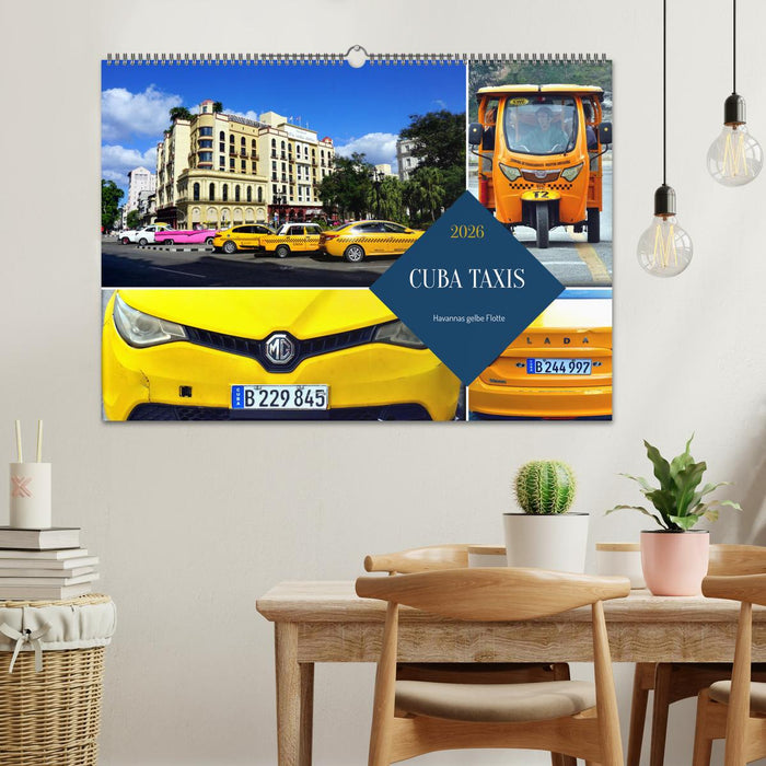 CUBA TAXIS - Havannas gelbe Flotte (CALVENDO Wandkalender 2026)