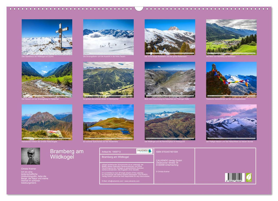 Bramberg am Wildkogel (CALVENDO Wandkalender 2026)