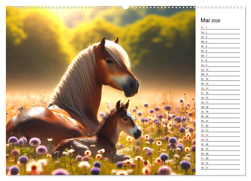 Tinker Träume - Ein Jahr auf zauberhaften Weiden (CALVENDO Premium Wandkalender 2026)