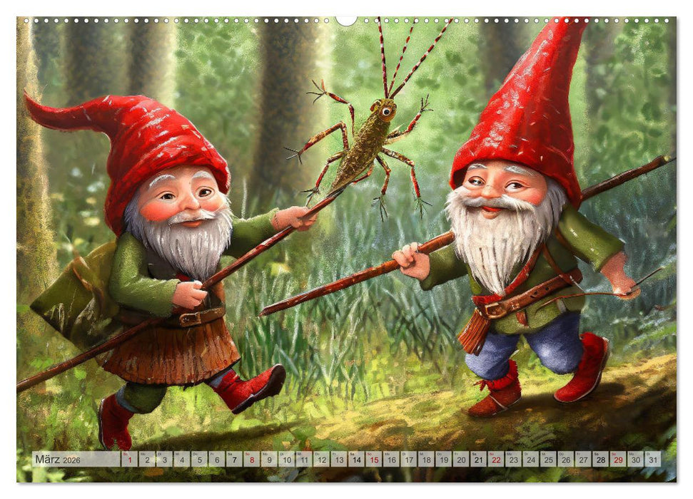 Wichtelwelten - Ein Jahr im Verborgenen (CALVENDO Wandkalender 2026)