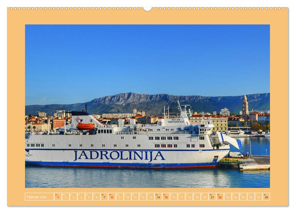 SPLIT Kroatien - Dalmatien (CALVENDO Premium Wandkalender 2026)