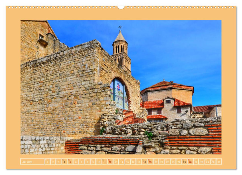 SPLIT Kroatien - Dalmatien (CALVENDO Premium Wandkalender 2026)