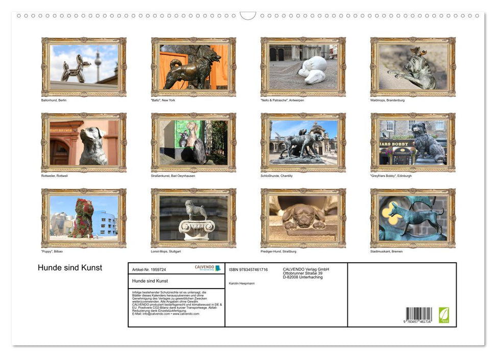 Hunde sind Kunst (CALVENDO Wandkalender 2026)