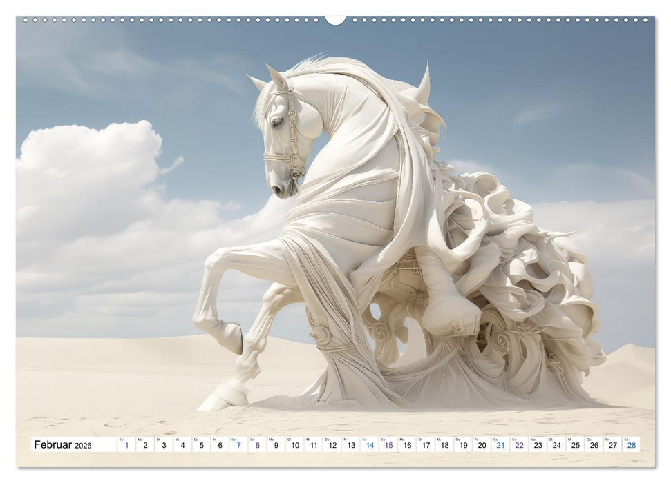 Surrealismus trifft Pferdefans (CALVENDO Wandkalender 2026)