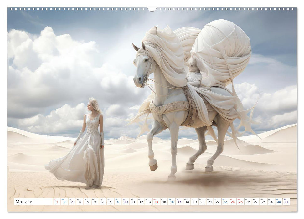 Surrealismus trifft Pferdefans (CALVENDO Wandkalender 2026)