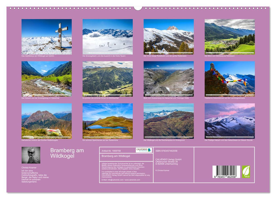 Bramberg am Wildkogel (CALVENDO Premium Wandkalender 2026)