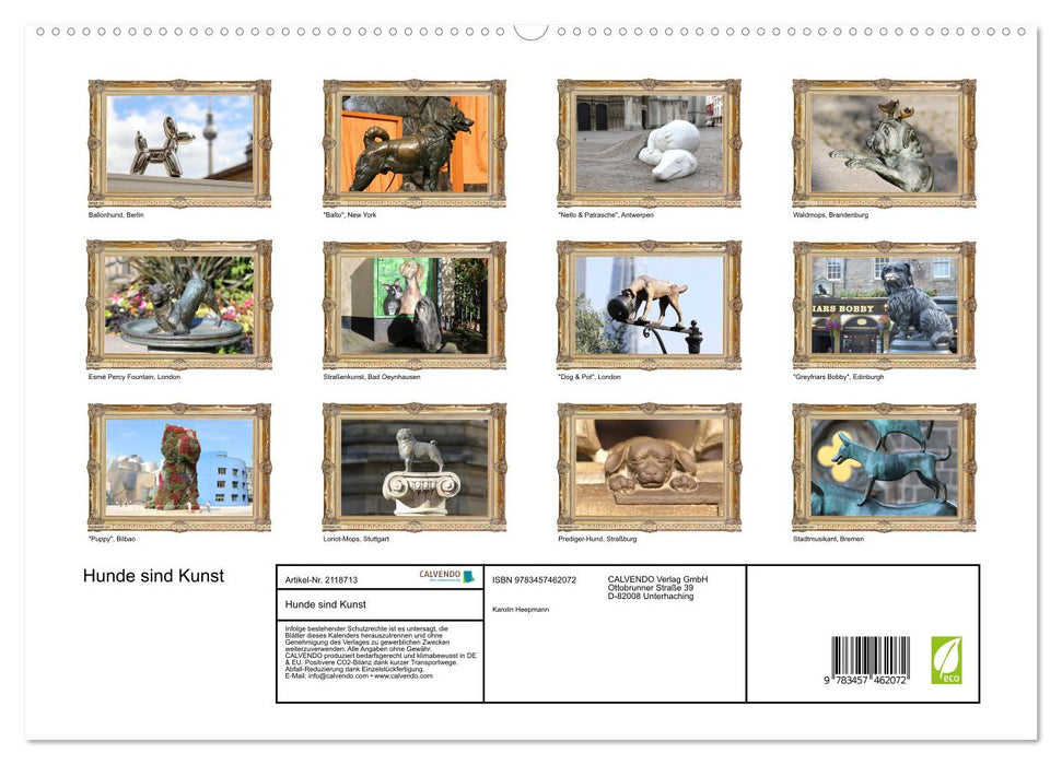 Hunde sind Kunst (CALVENDO Premium Wandkalender 2026)
