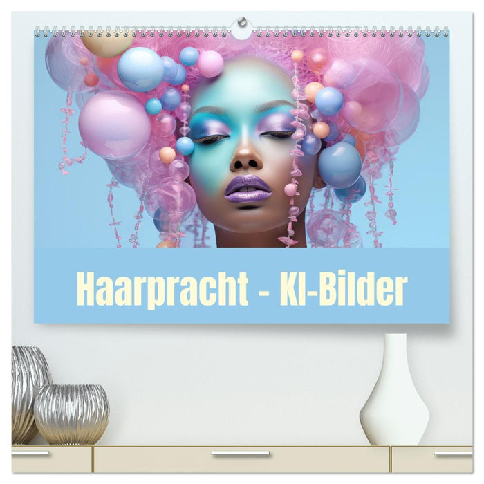 Haarpracht - KI-Bilder (CALVENDO Premium Wandkalender 2026)