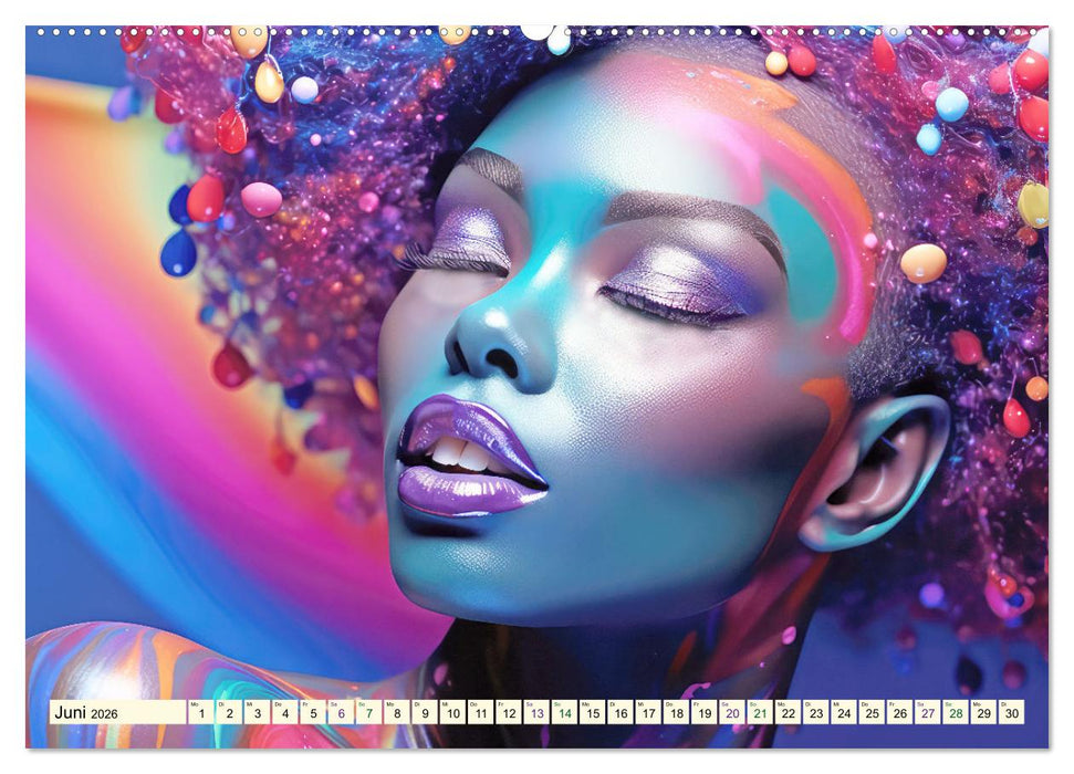 Haarpracht - KI-Bilder (CALVENDO Premium Wandkalender 2026)