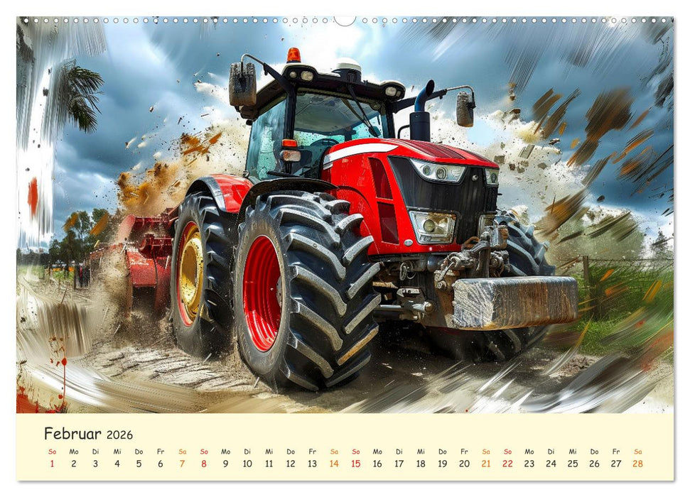 Traktoren - tolle Momente (CALVENDO Premium Wandkalender 2026)