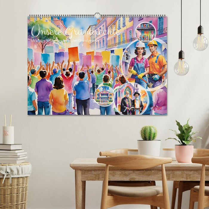 Unsere Grundrechte (CALVENDO Wandkalender 2026)