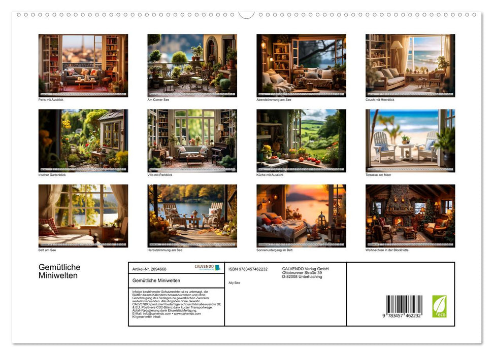 Gemütliche Miniwelten (CALVENDO Premium Wandkalender 2026)