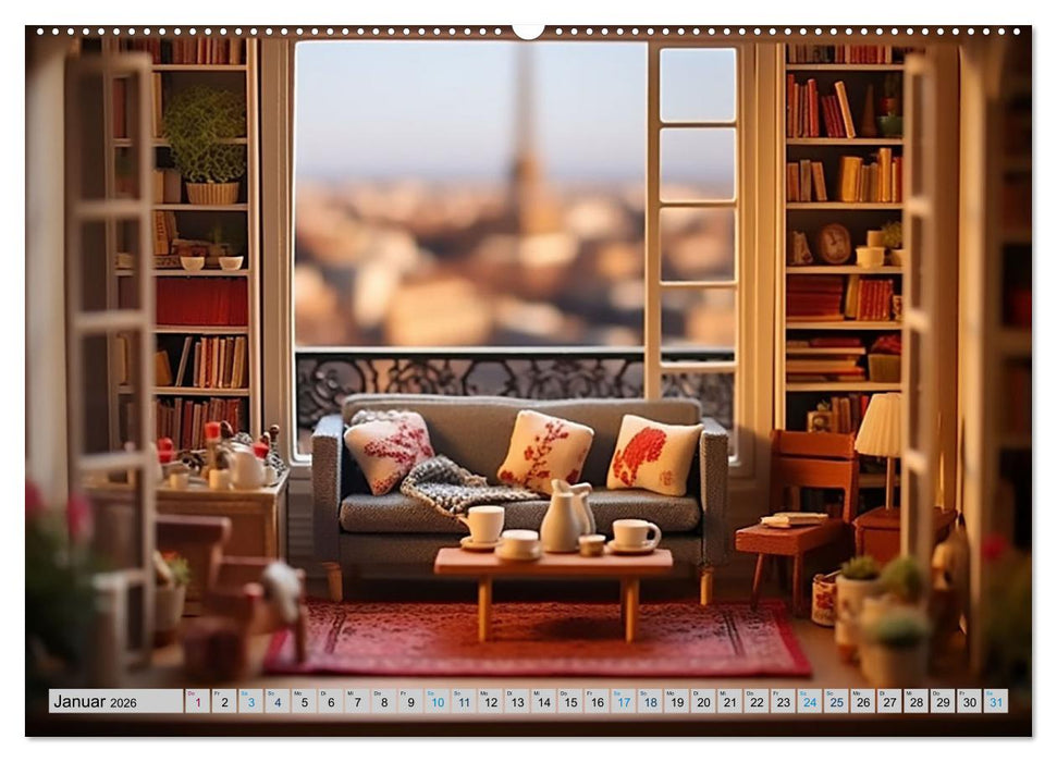 Gemütliche Miniwelten (CALVENDO Premium Wandkalender 2026)