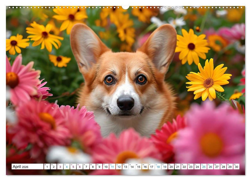 Happy Corgis (CALVENDO Premium Wandkalender 2026)