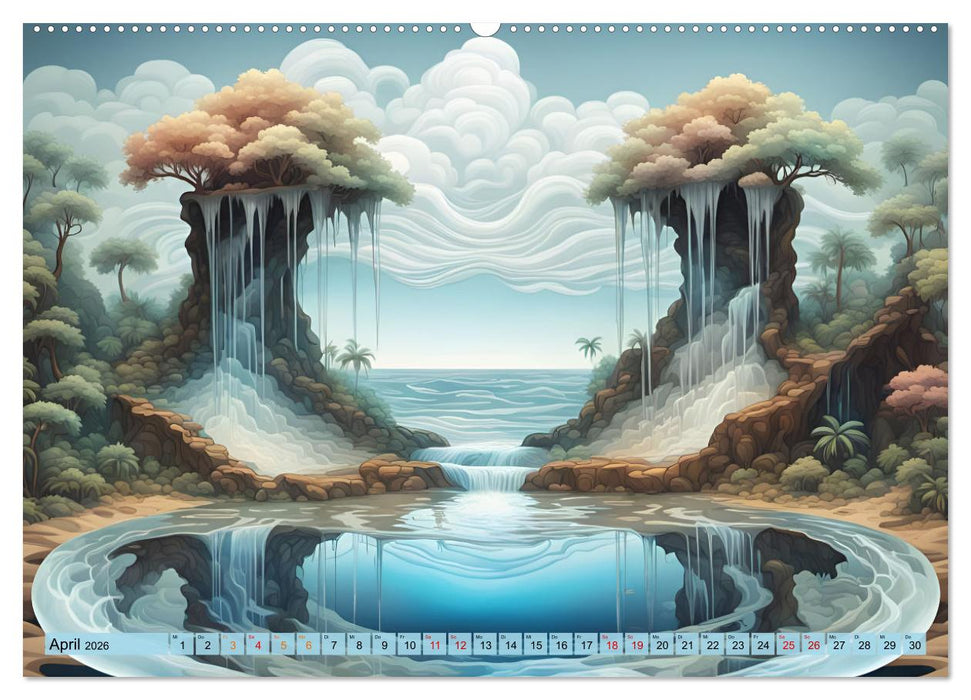 Magie der Natur - Wasserfälle (CALVENDO Wandkalender 2026)