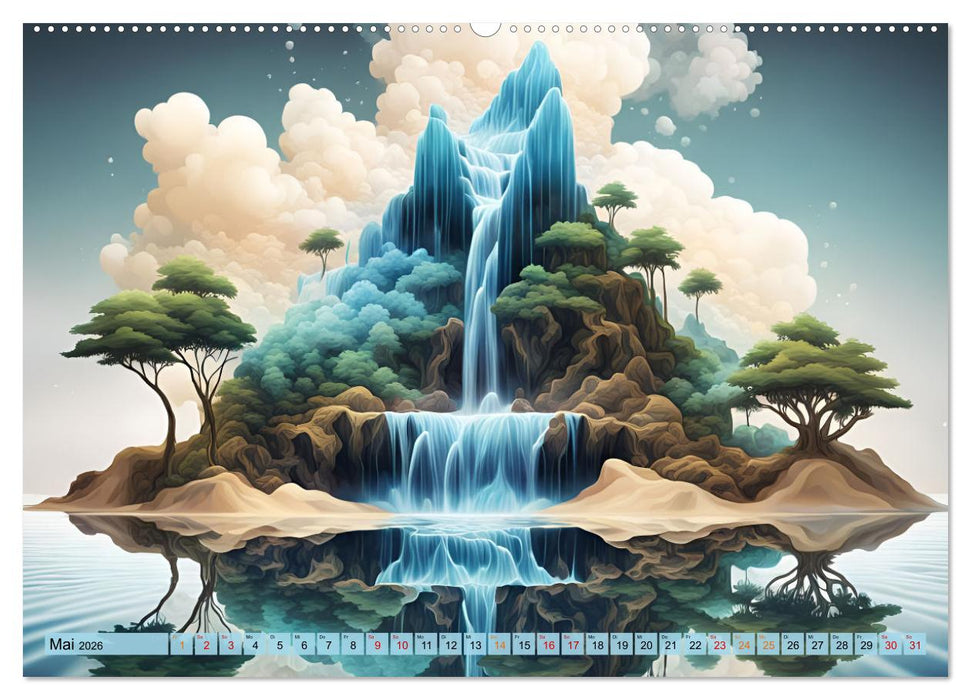 Magie der Natur - Wasserfälle (CALVENDO Wandkalender 2026)