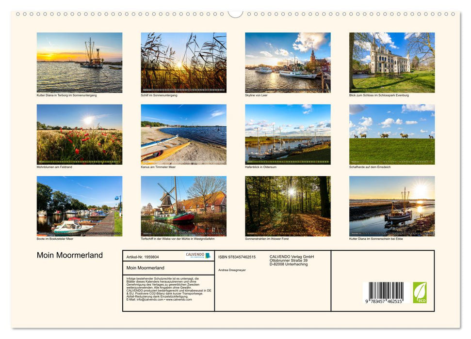 Moin Moormerland (CALVENDO Premium Wandkalender 2026)