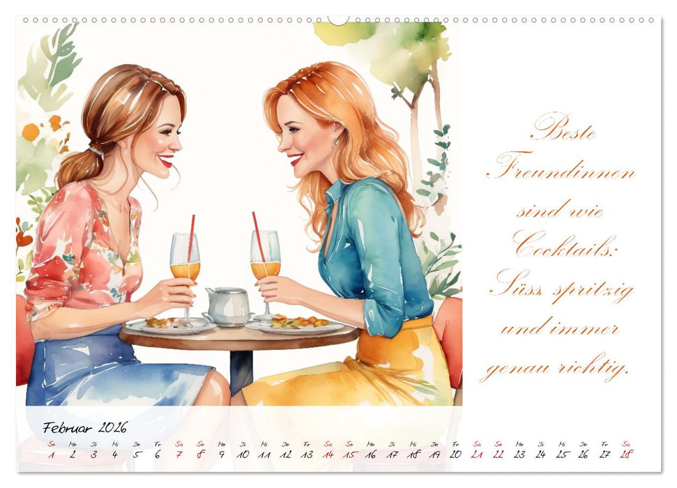 Beste Freundinnen (CALVENDO Wandkalender 2026)