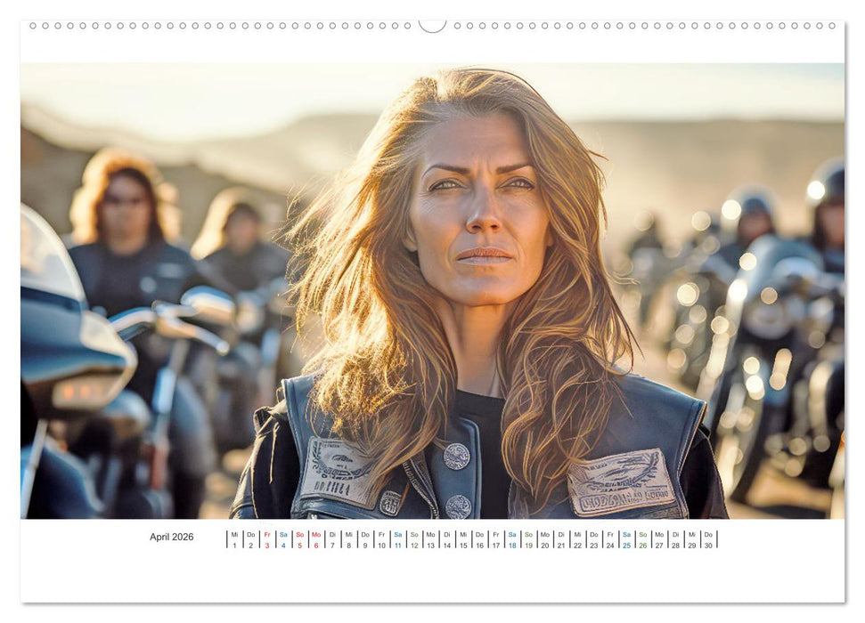 Biker in unendlicher Weite (CALVENDO Wandkalender 2026)