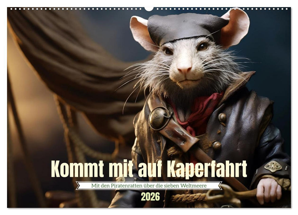 Kommt mit auf Kaperfahrt (CALVENDO Wandkalender 2026)