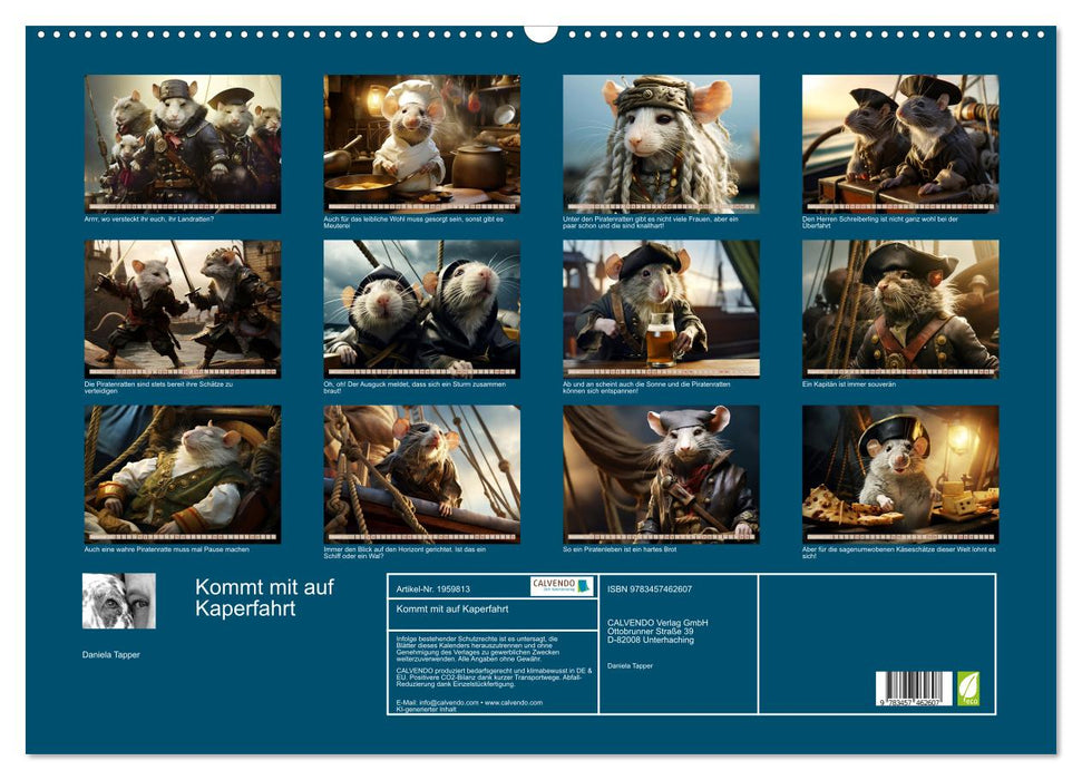Kommt mit auf Kaperfahrt (CALVENDO Wandkalender 2026)